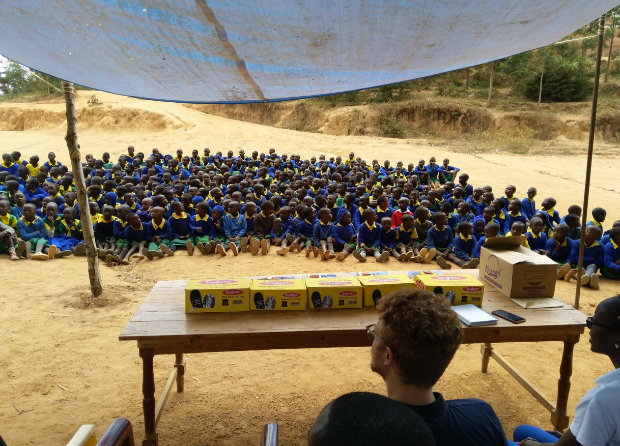 Pupils at Kwakiketi primary school’s ceremony