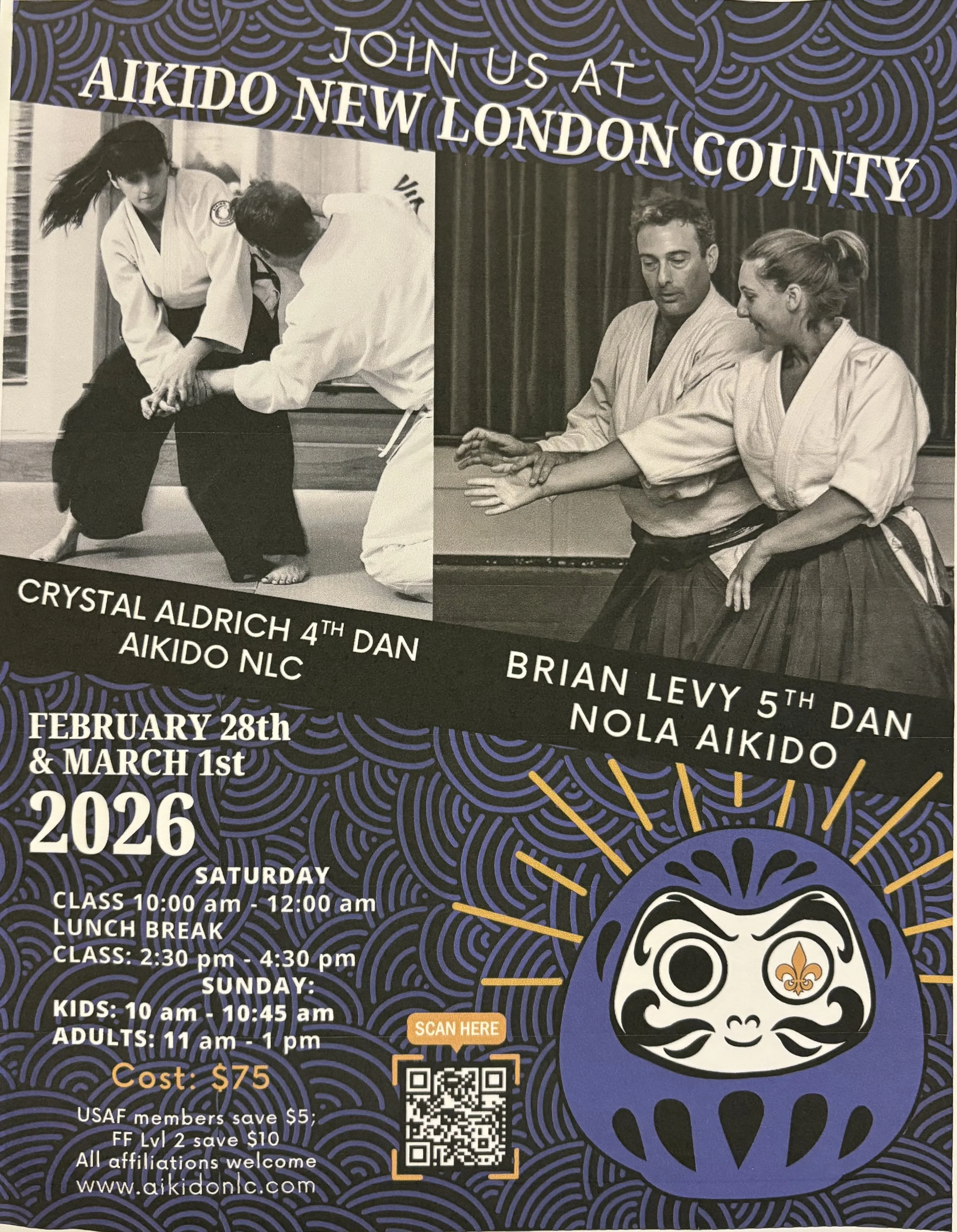 Aikido Friendship Seminar with Sensei(s) Crystal Aldrich and Brian Levy in Connecticut
