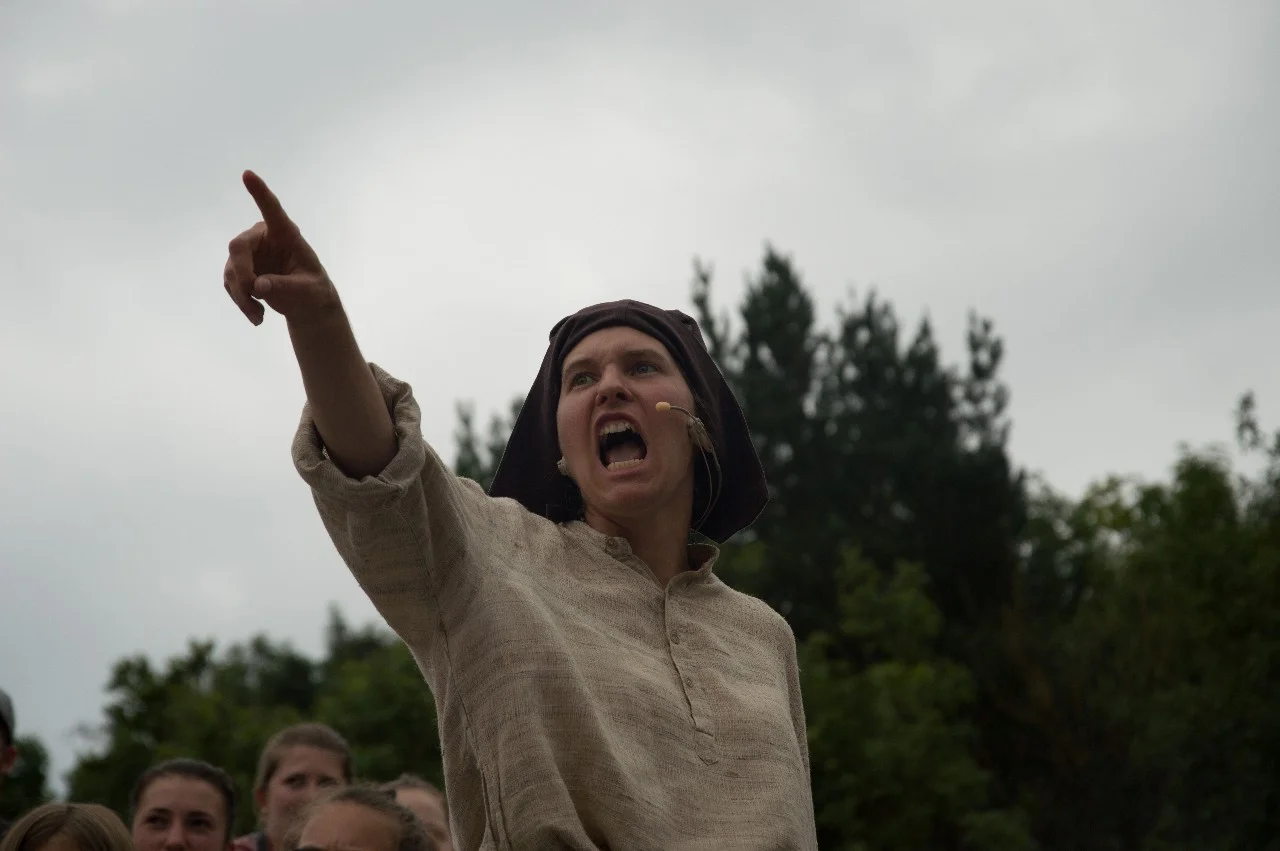 Theater-Auftritt in einem regionalen Cevi Lager (OLaLa 2017, Thema Reformation): Mit Lautstarker Stimme setze ich mich für mehr Gerechtigkeit ein.