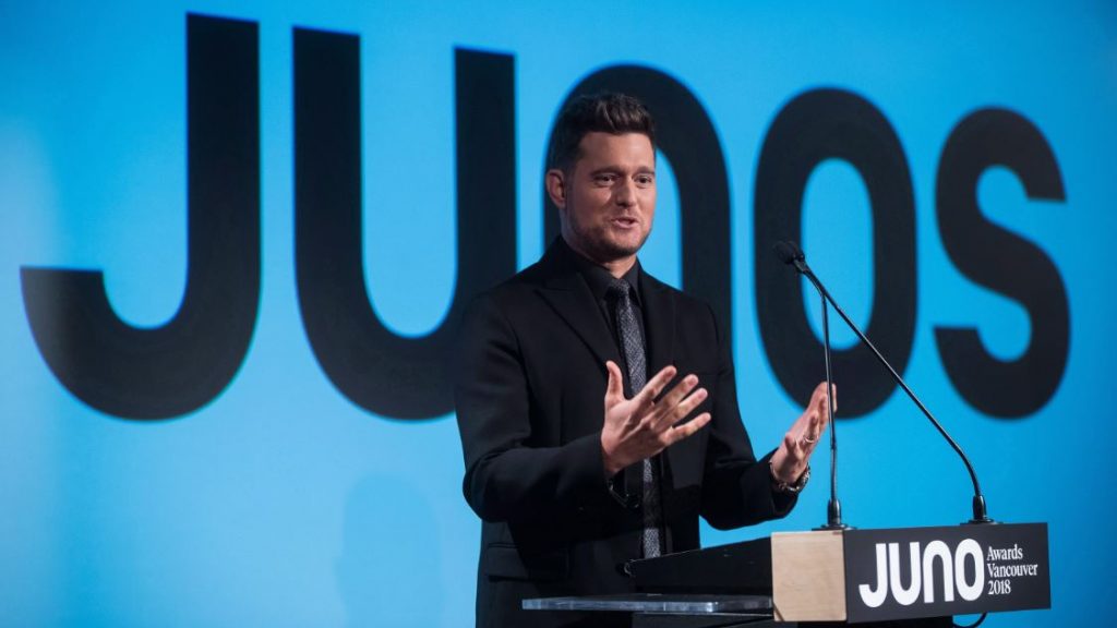 Michael Bublé at the 2018 Juno Awards Nominations - Photo courtesy of Kingston's K-Rock 105.7
