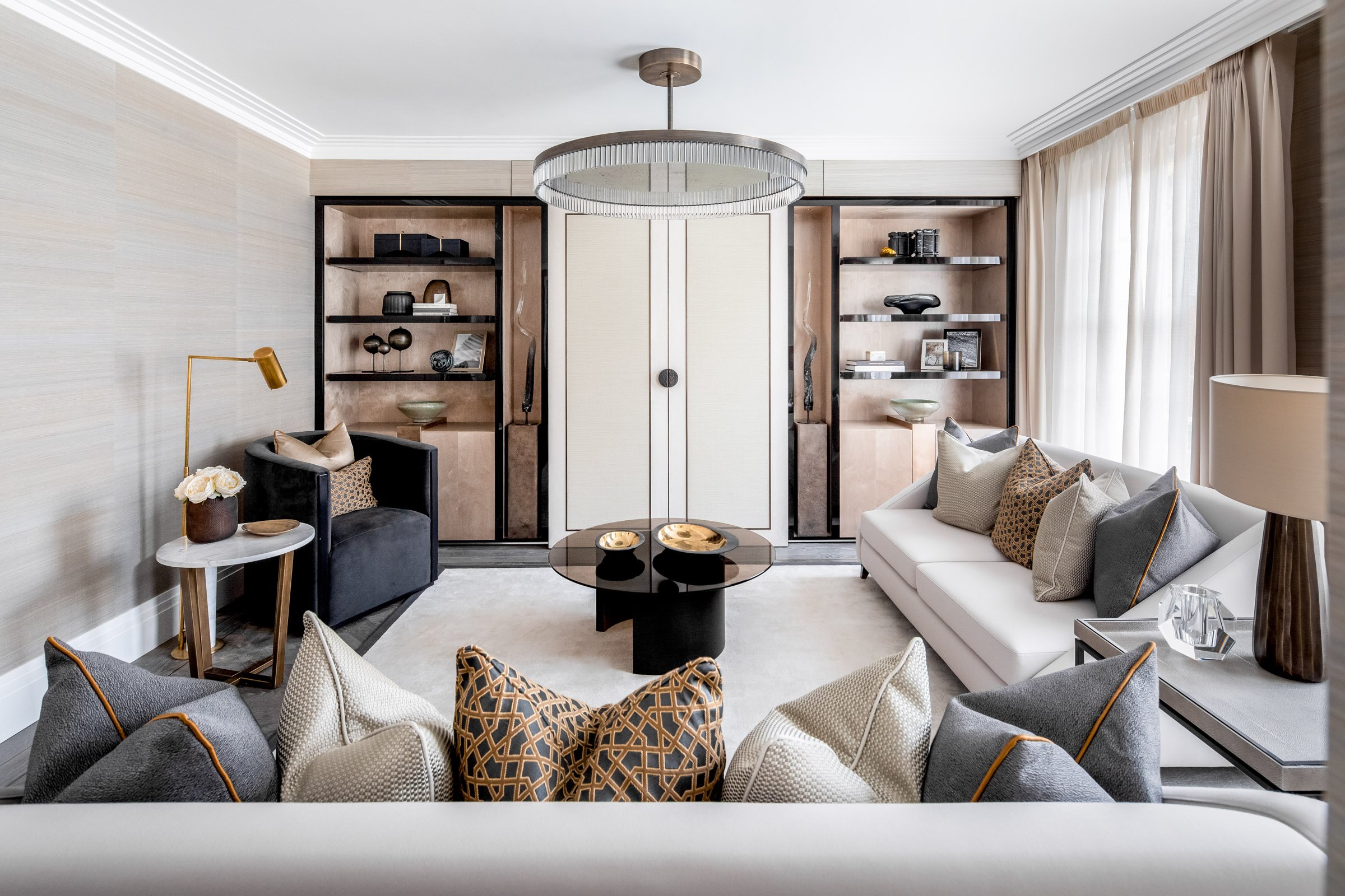 A townhouse in London with luxury interior design by Accouter Design.