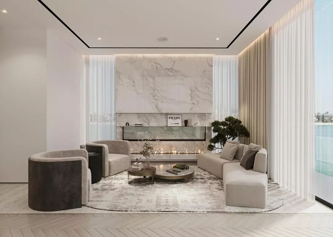 Meet the breathtaking principle bedroom within our Jumeirah Family Villa...

Nestled in the heart of the iconic Palm Jumeirah, this 19,035 sq ft sanctuary seamlessly blends bespoke craftsmanship with tranquil Arabian views.

Imagine a space where eve