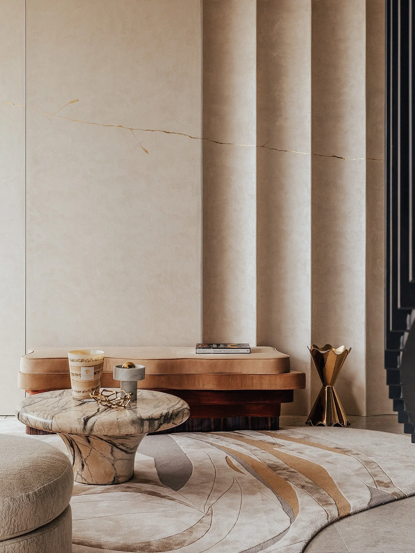 The design at The Bryanston Penthouse celebrates texture at every level, offering a sensory-rich experience, reflective of Hyde Park.

As you step inside, panoramic views of Hyde Park immediately set the tone - an extraordinary connection to nature a