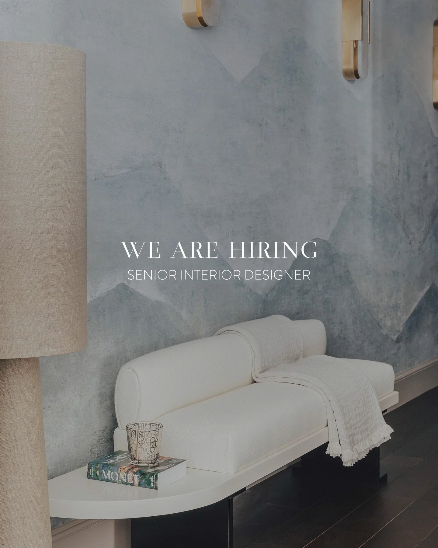 WE ARE HIRING!

Accouter are currently hiring for a Senior Interior Designer. 

This role is based in our Bloomsbury HQ in London 5 days per week, and you must have 5+ years of experience in UK residential design and a strong portfolio of work.

For 