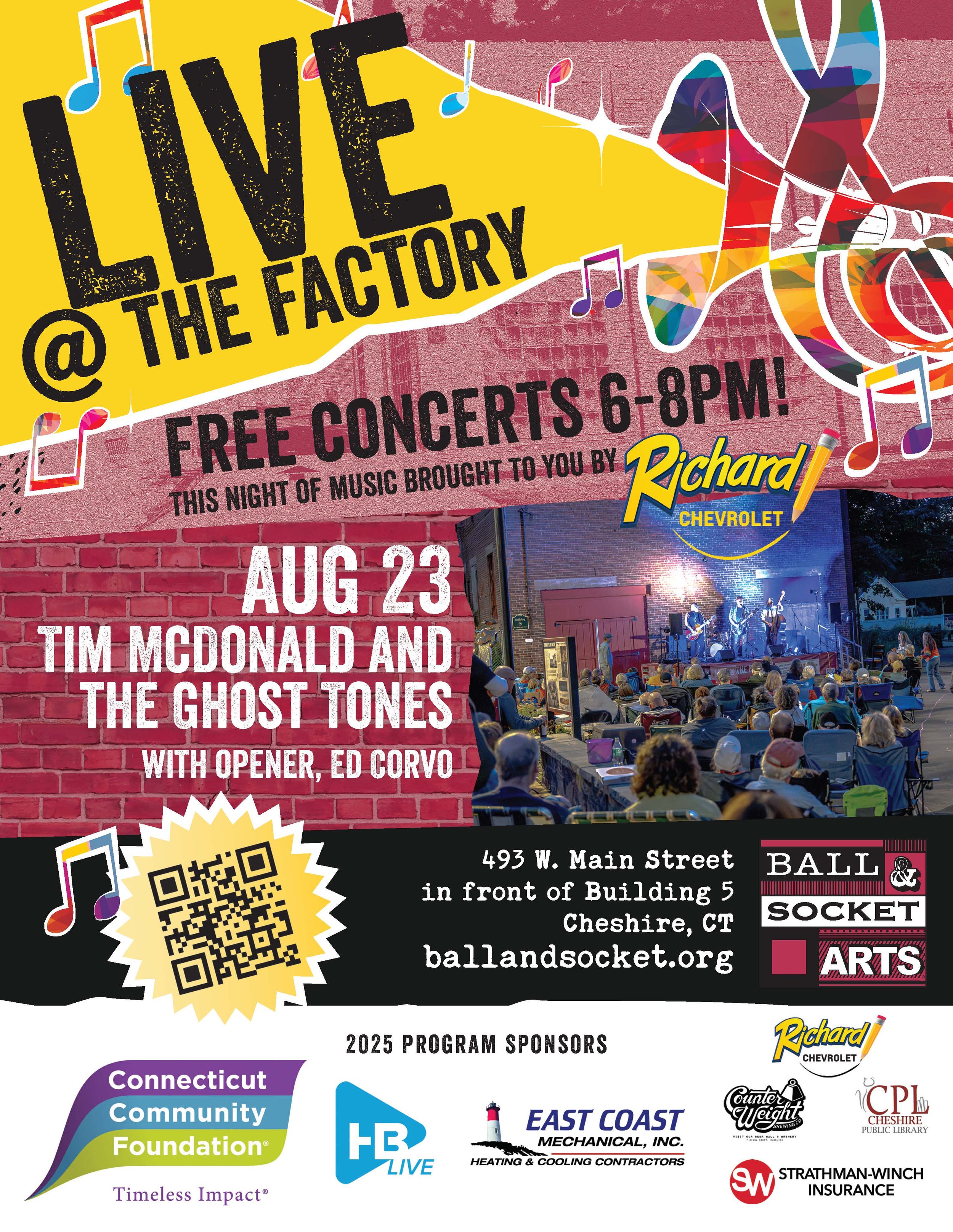 Live @ the Factory: Tim McDonald the Ghost Tones with opener, Ed Corvo