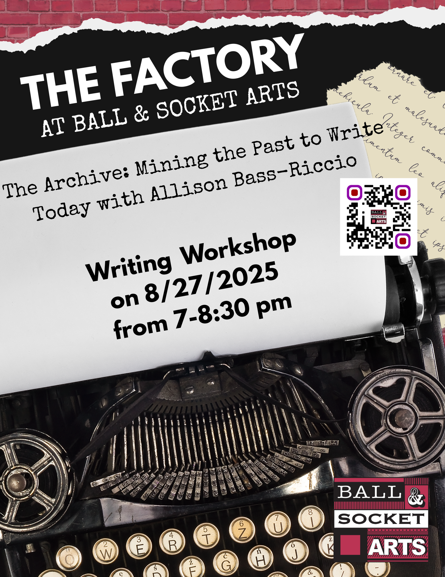 The Archive: Mining the Past to Write Today with Allison Bass-Riccio