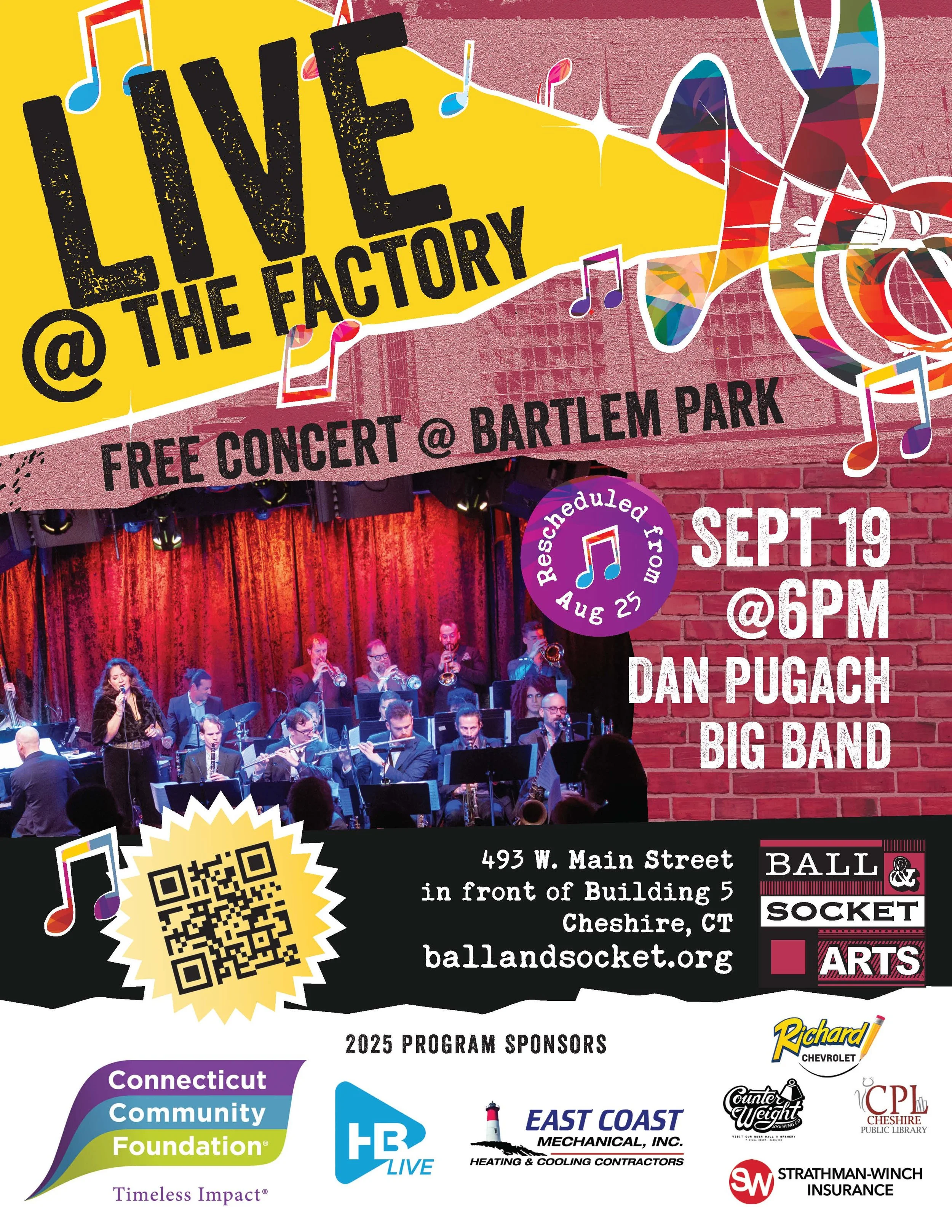 Live @ the Factory: Dan Pugach Big Band at Bartlem Park
