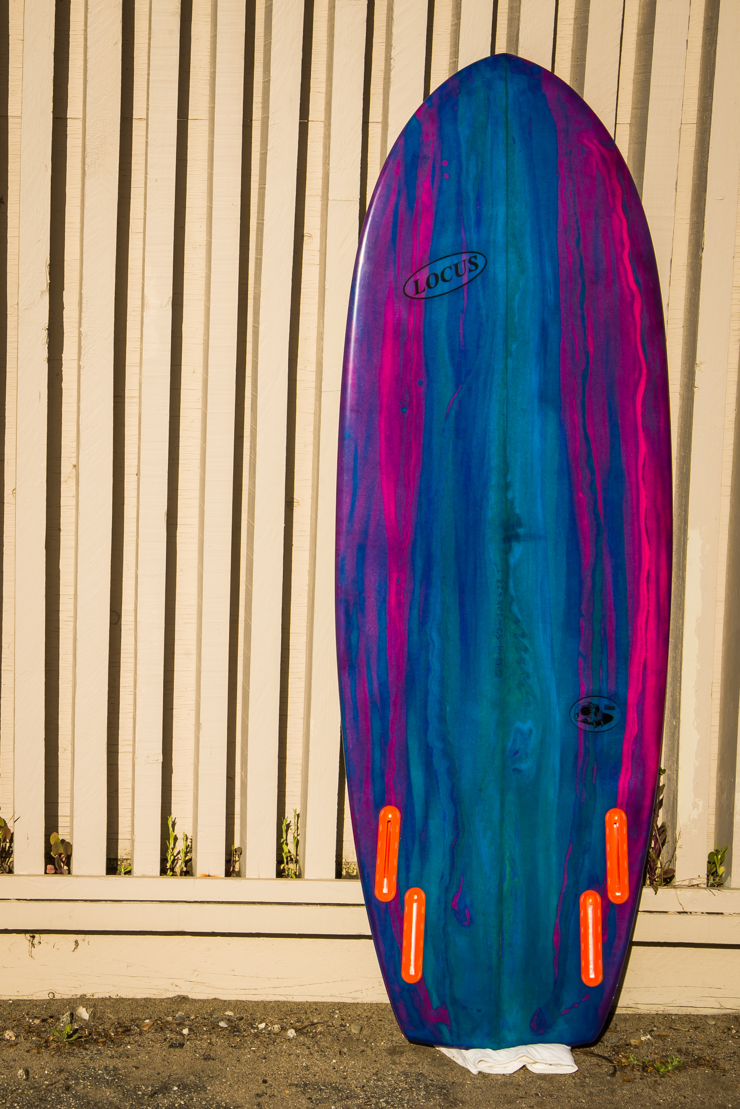 Gibbon, surf, surfboard, ecoboard, hand shaped, santa cruz, california, Locus, Locus Surfboards,quad, made in america