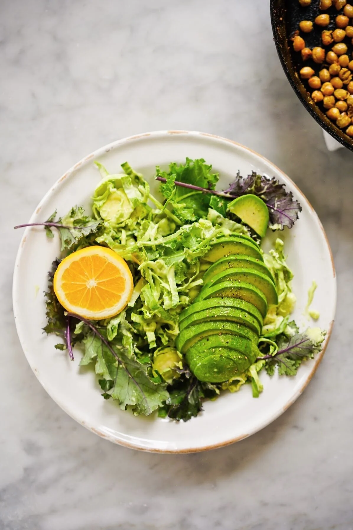 AVOCADO CAESAR SALAD WITH CRISPY CHICKPEAS — Edible Living