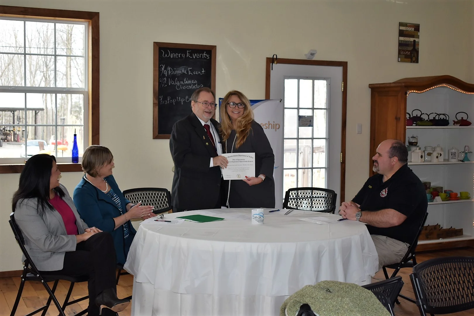 EMT Apprenticeship Signing