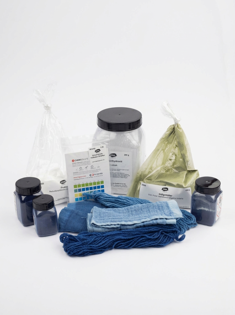 Kremer Pigments Indigo Dye Set (14705) - Learn how to dye with natural indigo