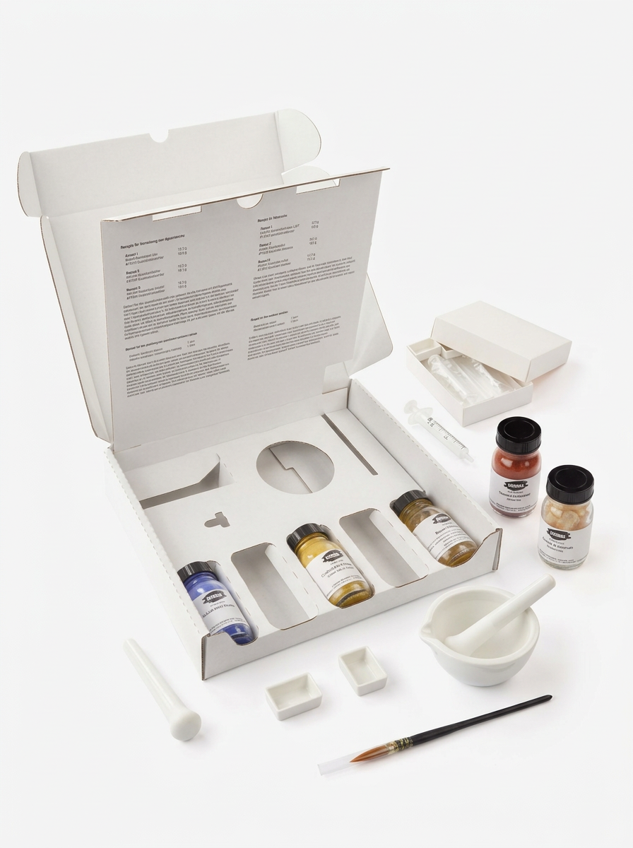 Kremer Pigments Watercolor Paint Making Set (14304) - Make your own watercolor paints