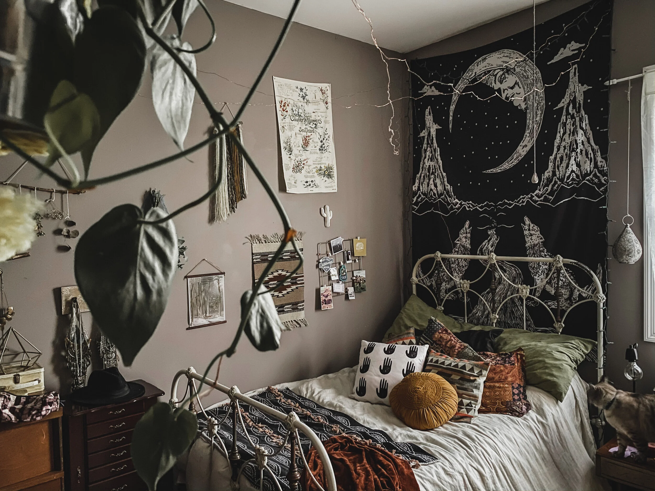 Cozy Thrifted Boho Bedroom Tour