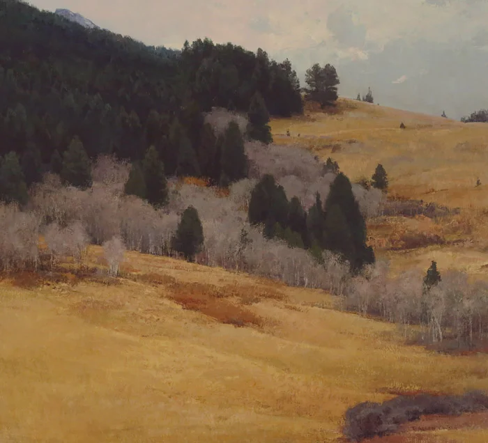 “Autumn Tapestry” oil on linen, 32 x 35 in., 2016