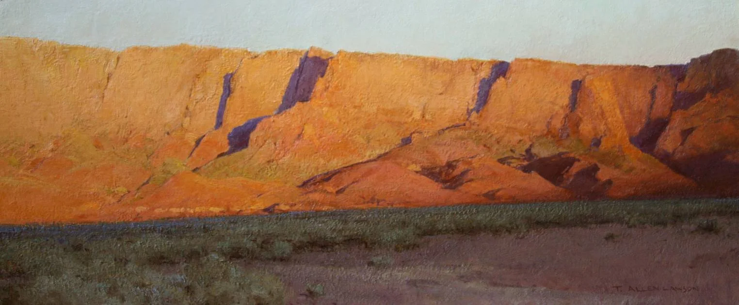 “Nothing Gold Can Stay” oil on linen, 13 x 30 in., 2010