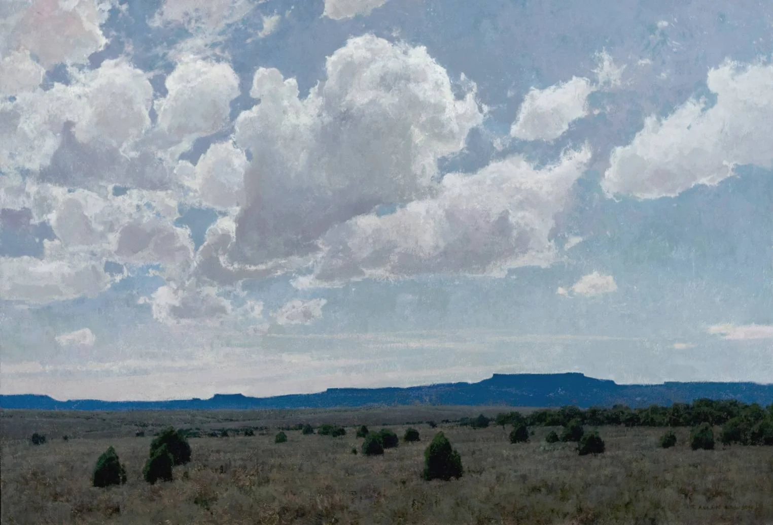 “Desert Pageantry” oil on linen, 30 x 44 in., 2013