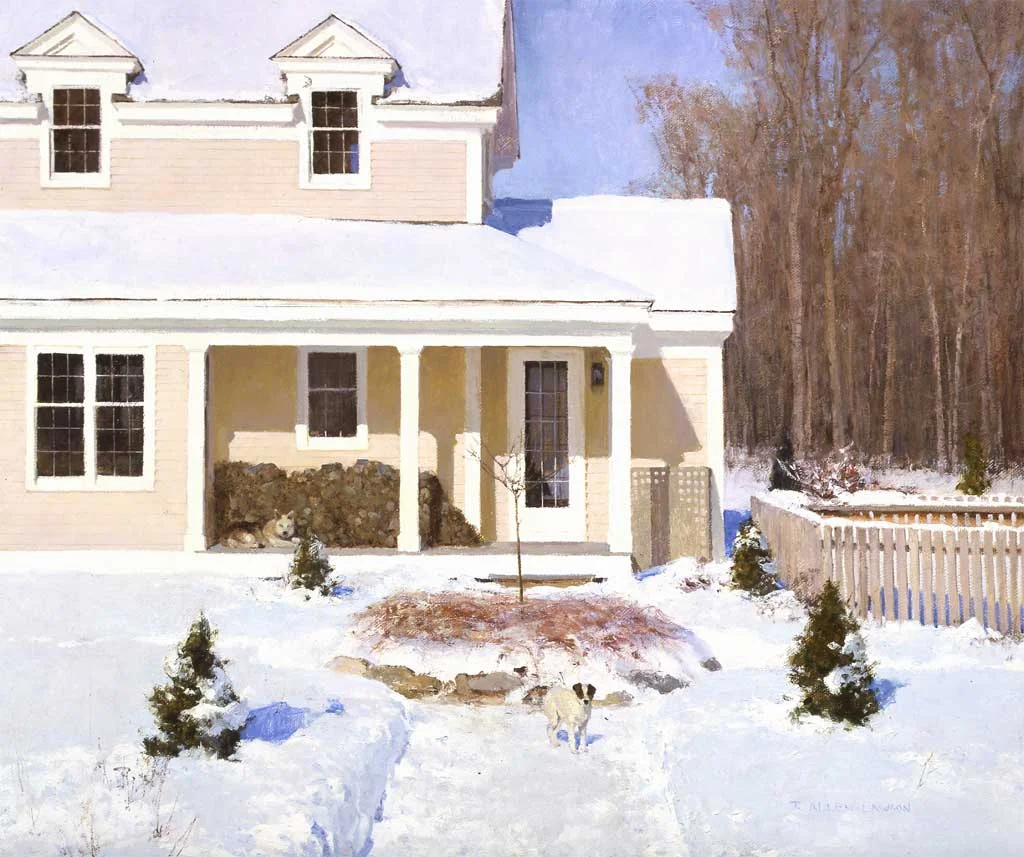 “The Welcoming Committee” oil on linen, 30 x 35 in., 2005