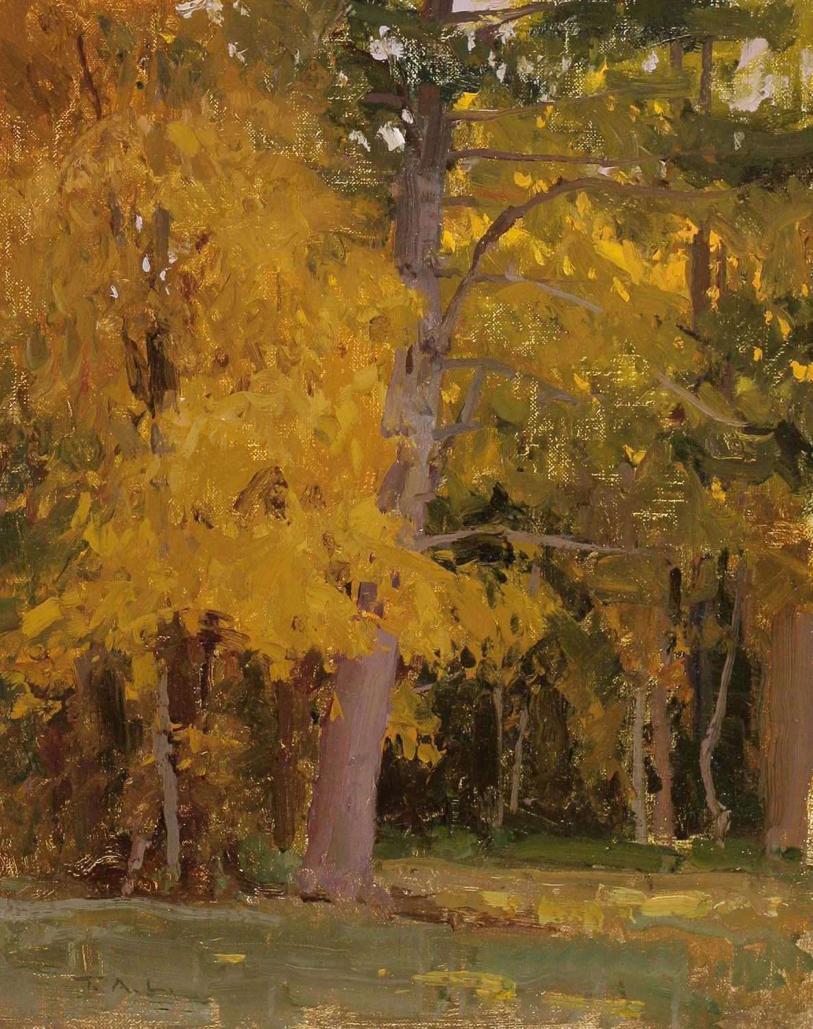 Fields Edge, oil on linen, 10 x 8 in.