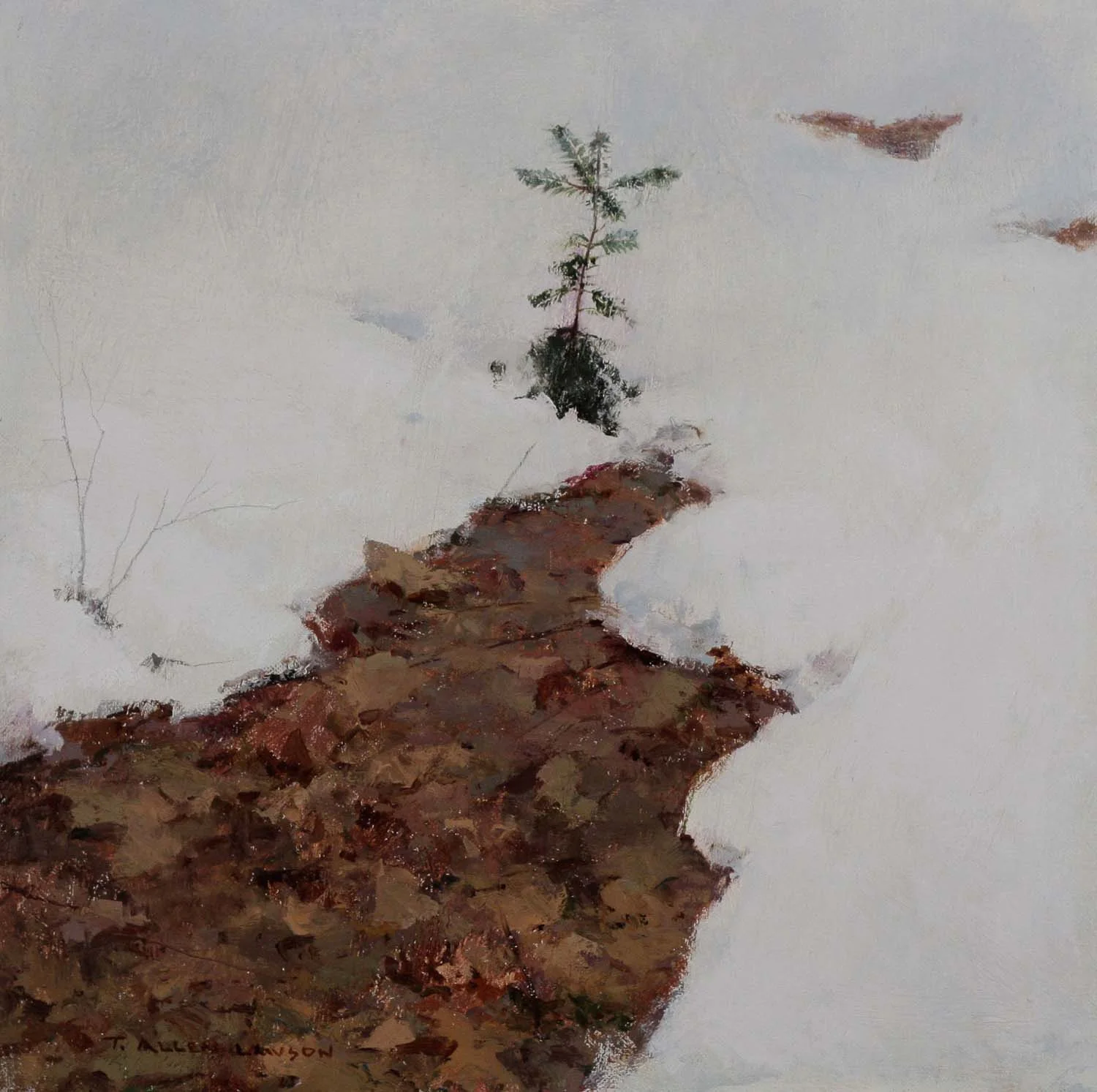 Up Start, oil on linen, 12 x 12 in.