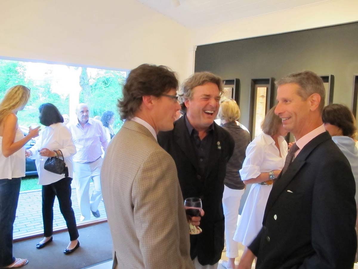 Tim Lawson with Jamie Wyeth and Jeffrey Schlesinger