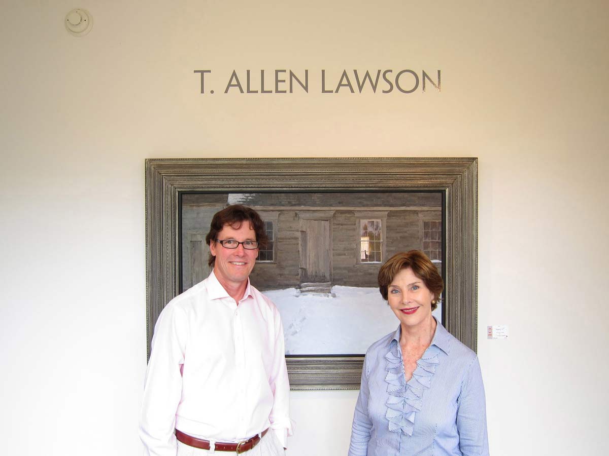 Tim Lawson with Laura Bush