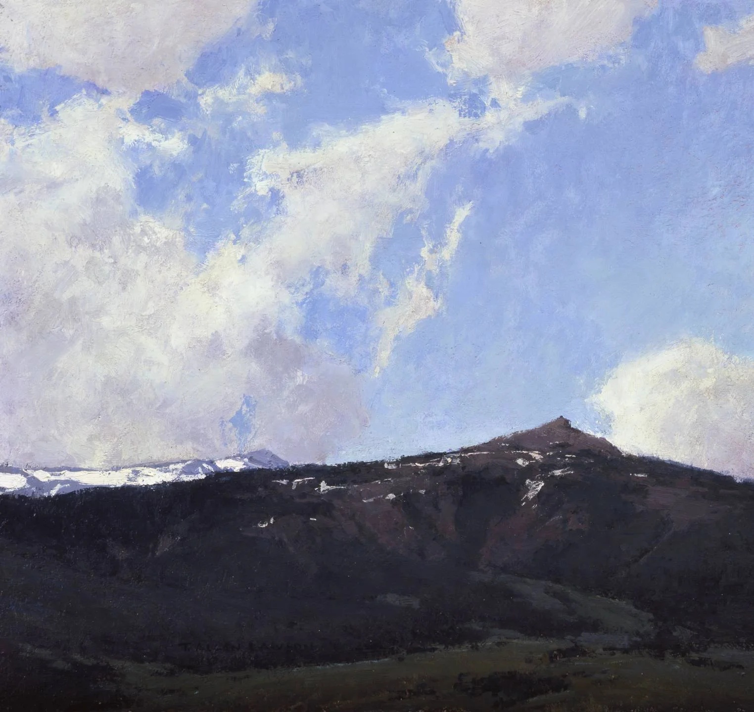 Alpine Theater, oil on linen, 14 x 15 in.