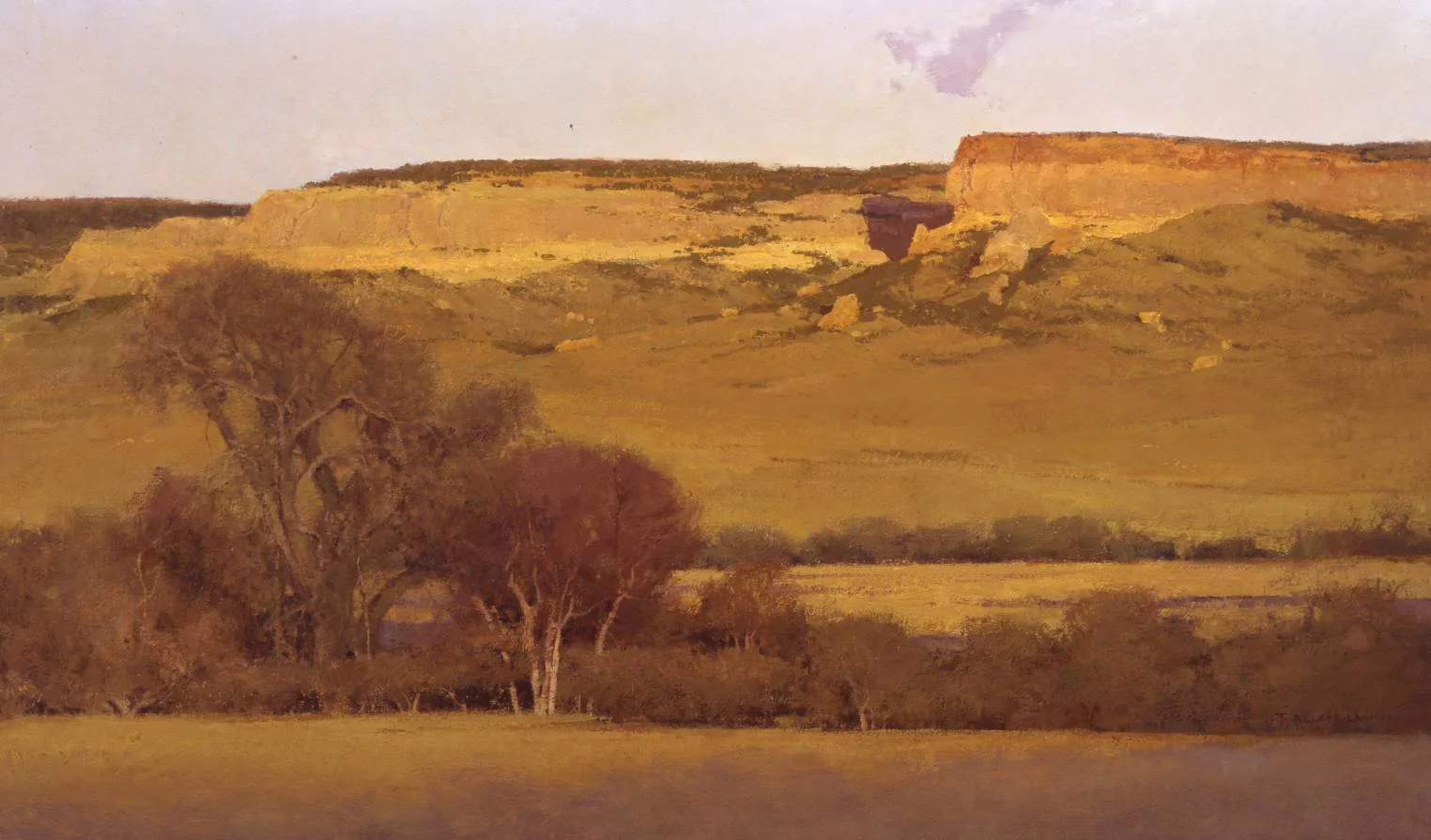 Chugwater, oil on linen, 24 x 40 in.