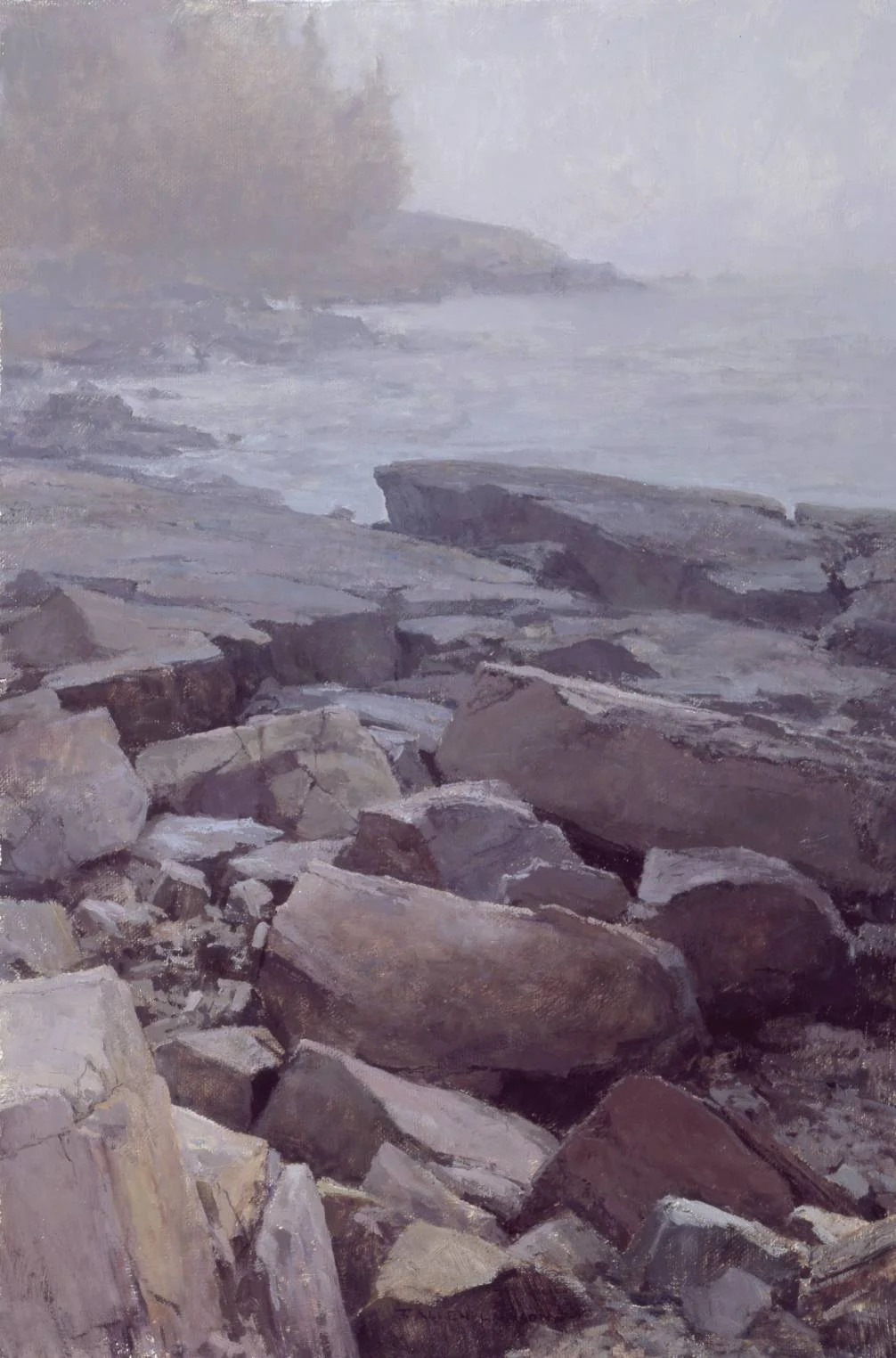 Morning at Martinsville, oil on linen, 30 x 20 in.