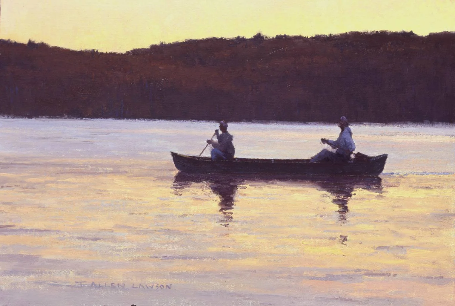 Loon Patrol, oil on linen, 11 x 16 in.