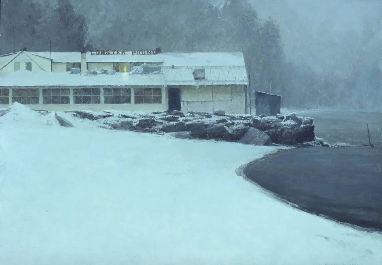 The Lobster Pound, oil on linen, 24 x 34 in.