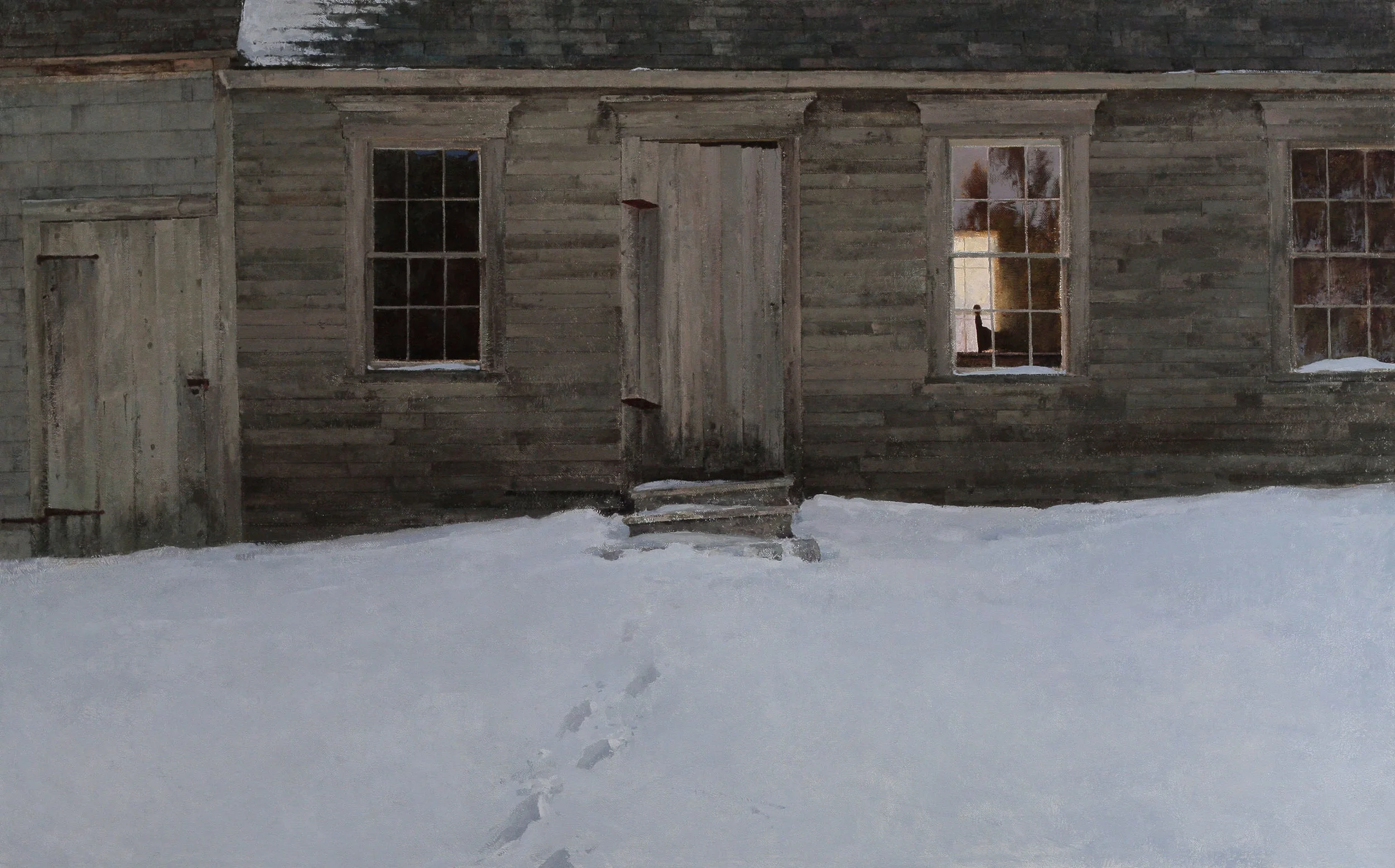 January 16th, oil on linen, 30 x 48in. Collection of Jeffrey and Michele Schlesinger