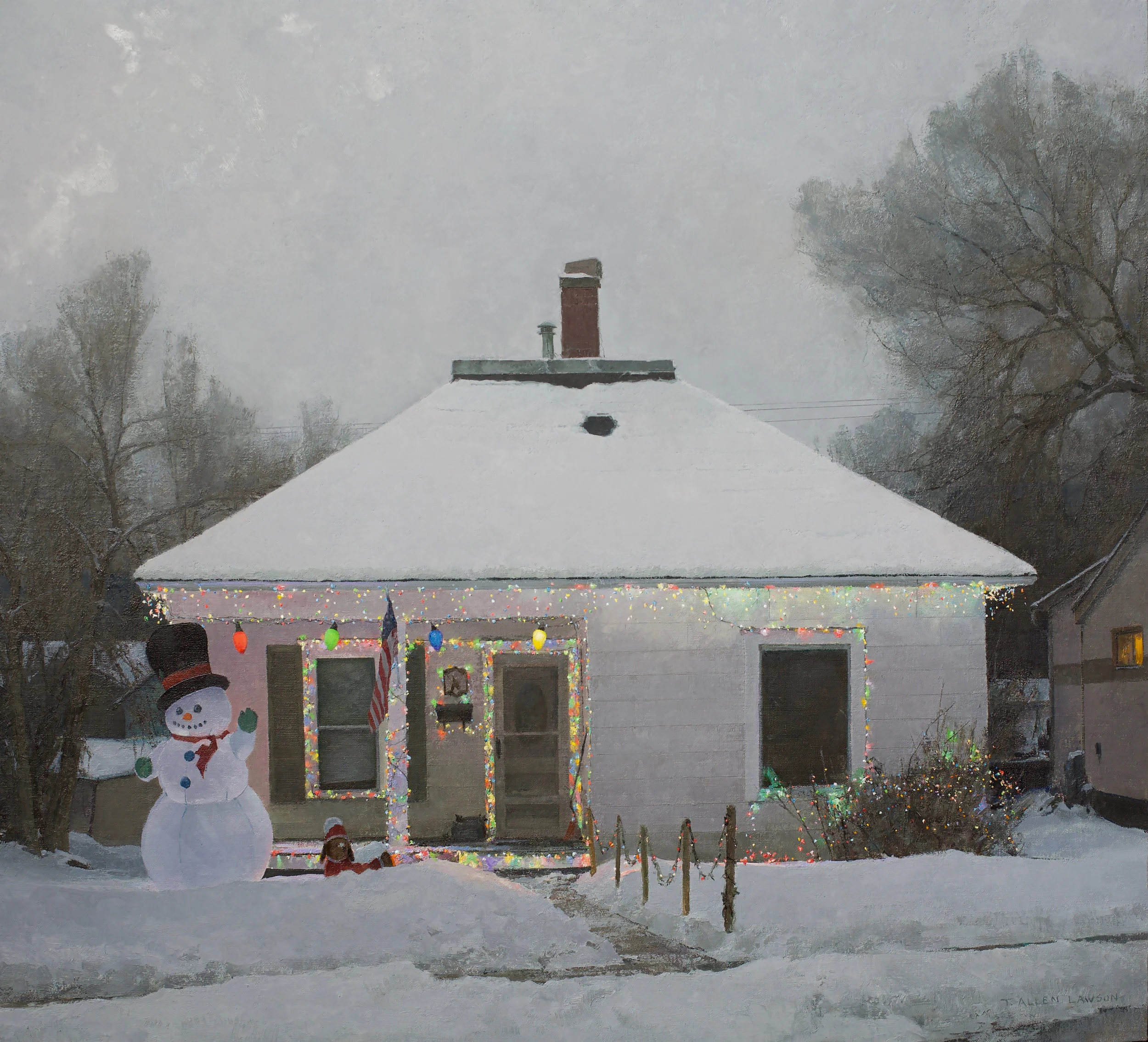 "Letting the Days Go By" oil on linen m/o panel, 32 x 35 in., 2018