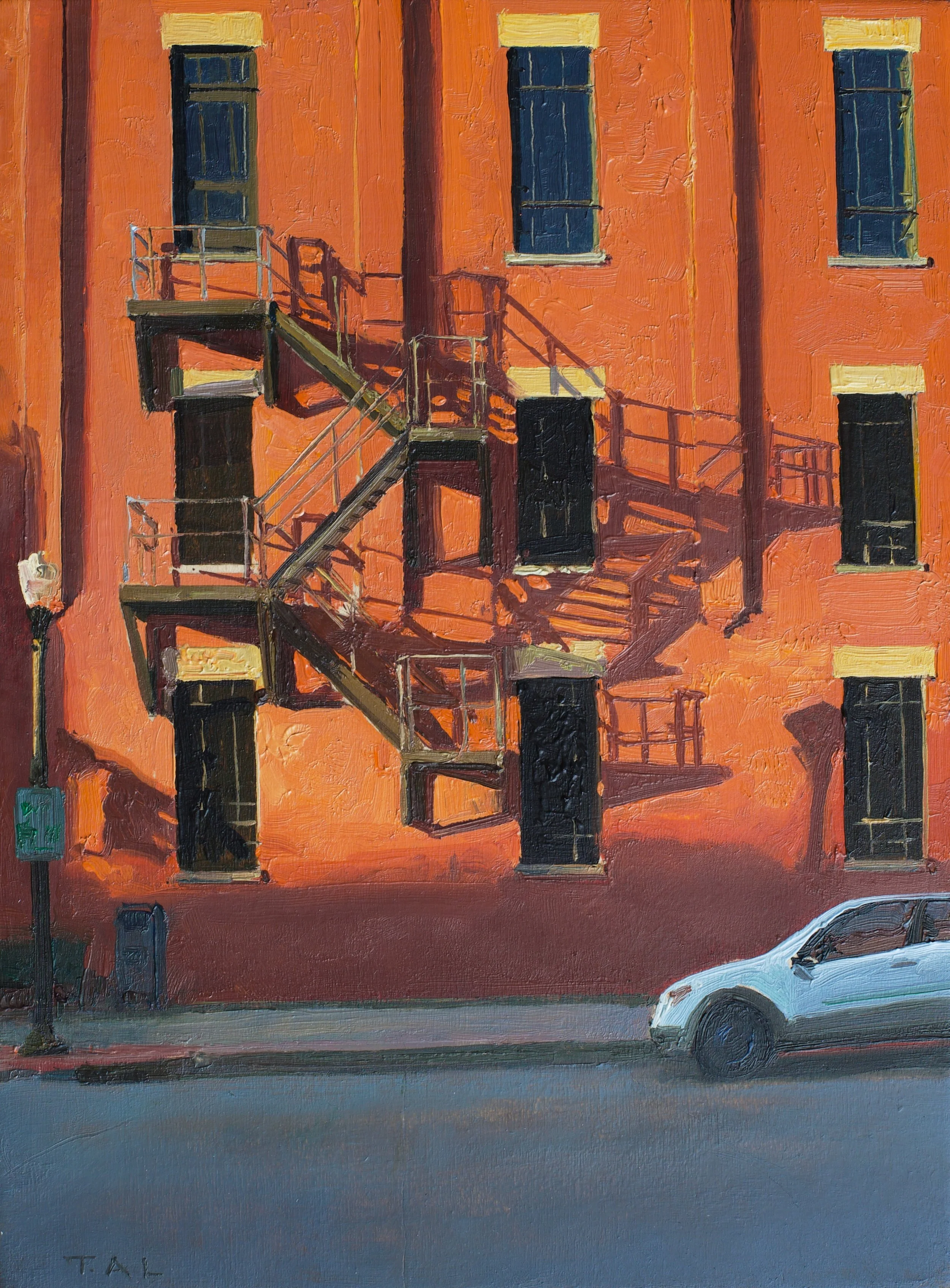Westside, oil on panel, 10.5 x 7.75 in.