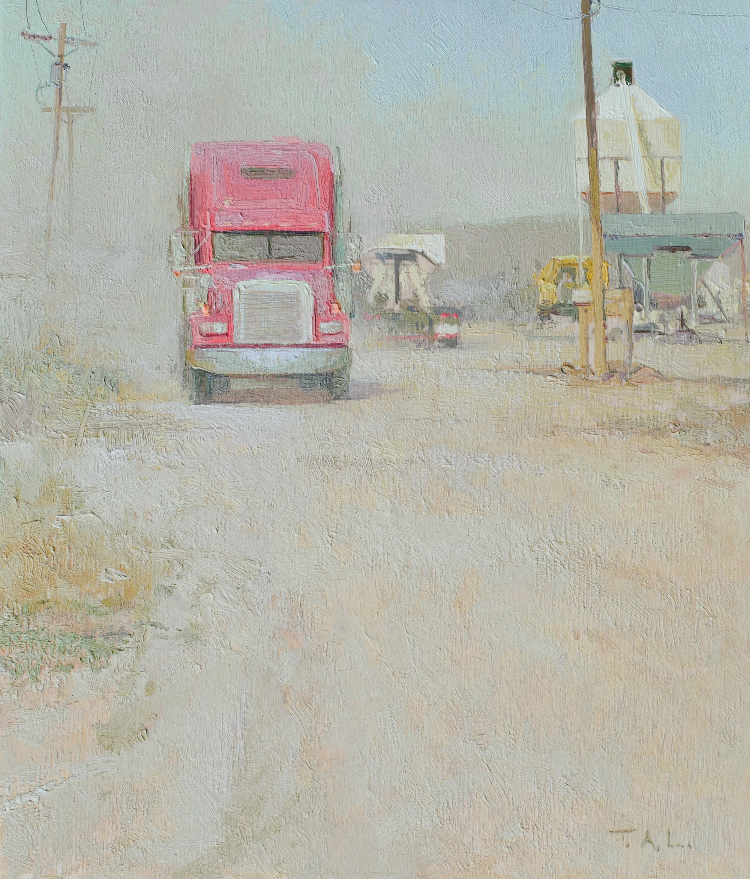 Peterbilt, oil on panel, 10.5 x 9 in.