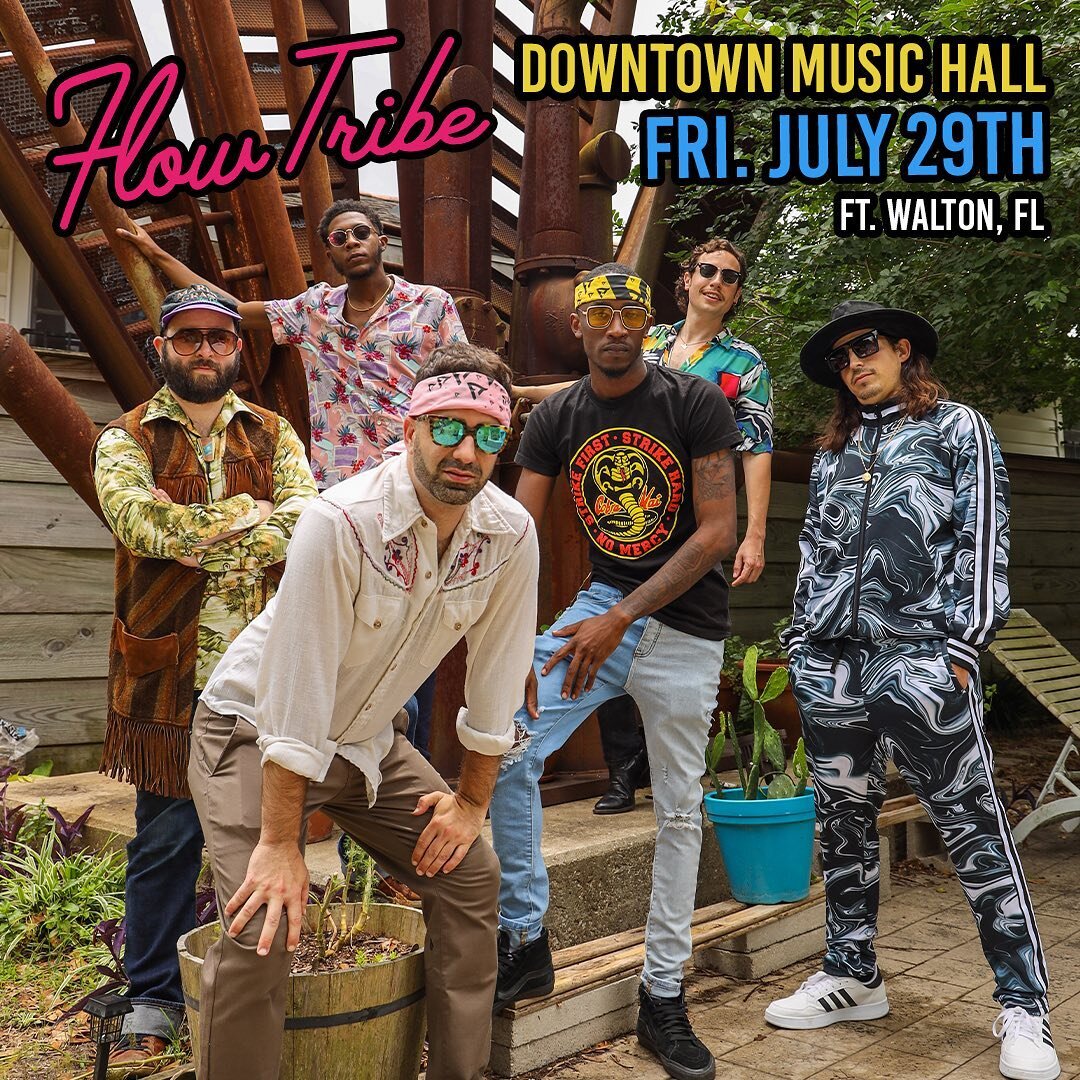 Excited to be back at @downtown_music_hall in Ft. Walton next  Fri. July 29. Grab you some tix now at flowtribe.com/tour