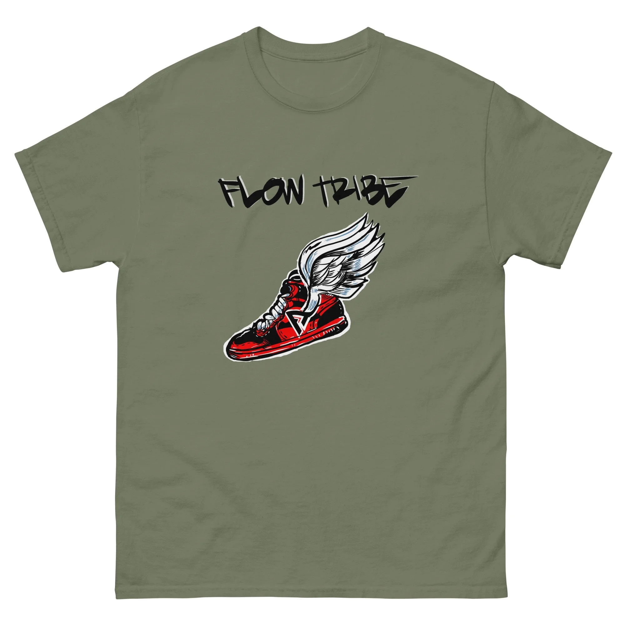 unisex-classic-tee-military-green-front-6a3214db357bd.jpg
