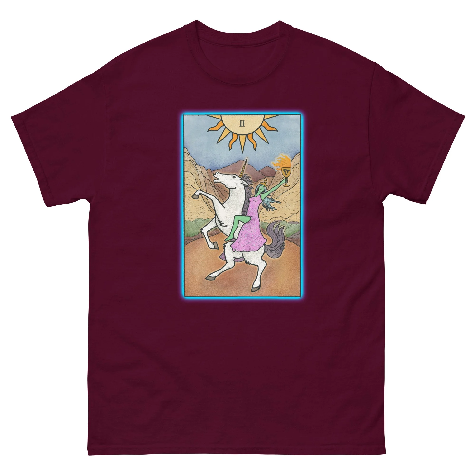 unisex-classic-tee-maroon-front-6a32442e55fc1.jpg