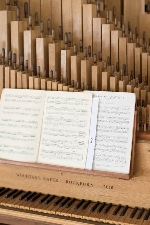 2. Detail of the wooden pipe organ, hand-crafted by Wolf Kater, at SouthWest United Church. Photo: M. Lipscombe