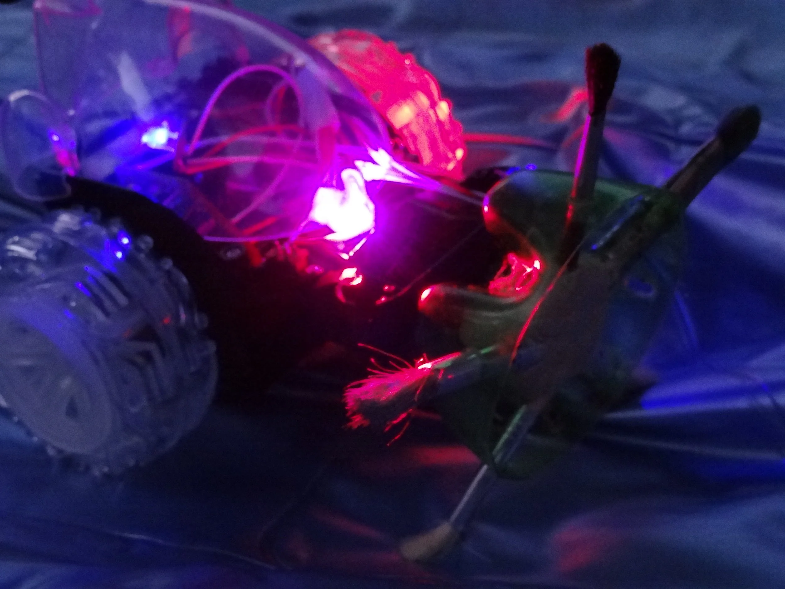    Autoritratto.   Modified radio controlled toy. with paint brushes. 2013 