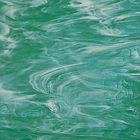 823-72 Teal Green/White Opal