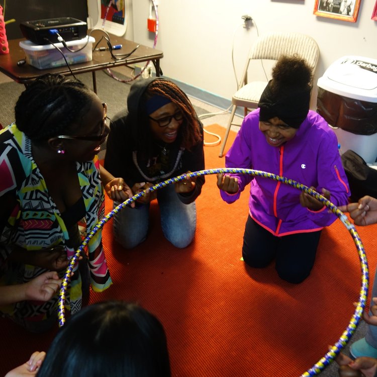 The 2015 Job Readiness cohort laughing during an interactive activity