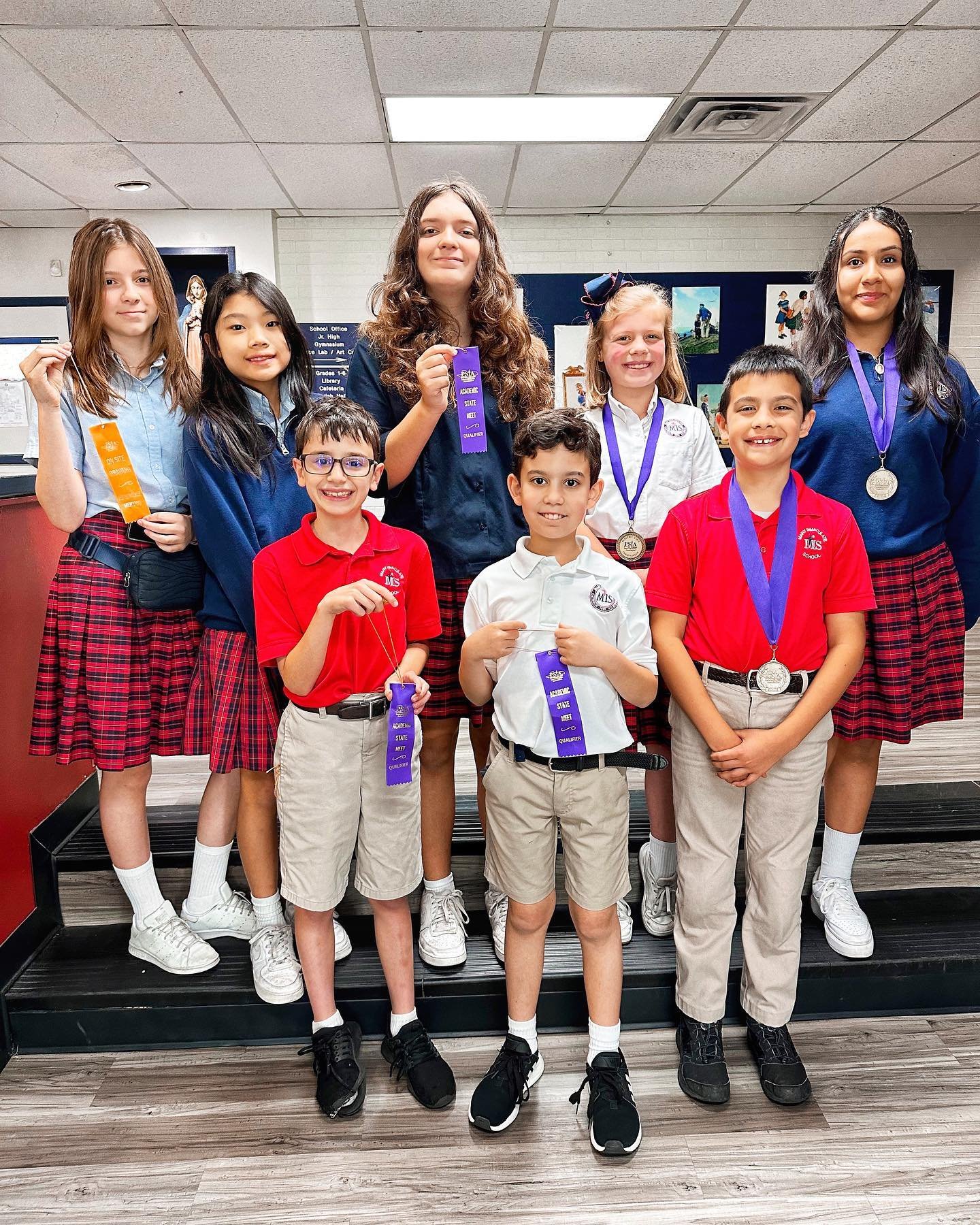 Congratulations to our 8 MIS students that competed this past weekend in the PSIA State Academic Meet! We are so proud of all the work they did to prepare, and so very thankful for all the MIS staff that helped to coach them.
Our students took home v