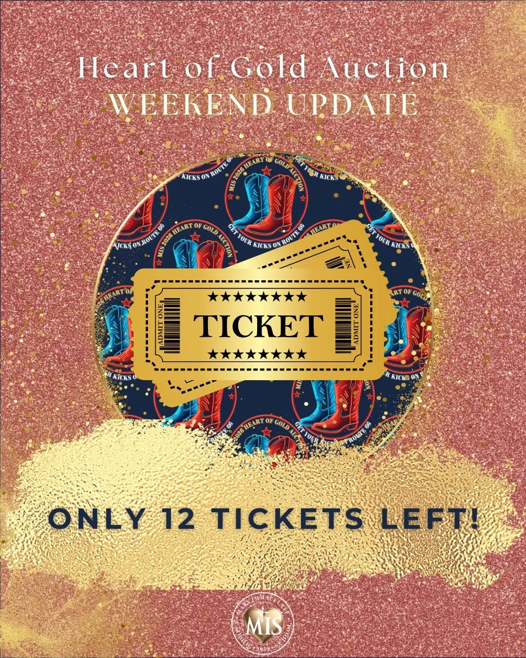 ✨ Whoa, y&rsquo;all &mdash; what a ride this launch weekend has been! 🤠💛 We are down to just 12 tickets left for the Heart of Gold Auction night&hellip; Twelve.

If you&rsquo;ve been thinking &ldquo;I&rsquo;ll grab mine later&rdquo; &mdash; this is