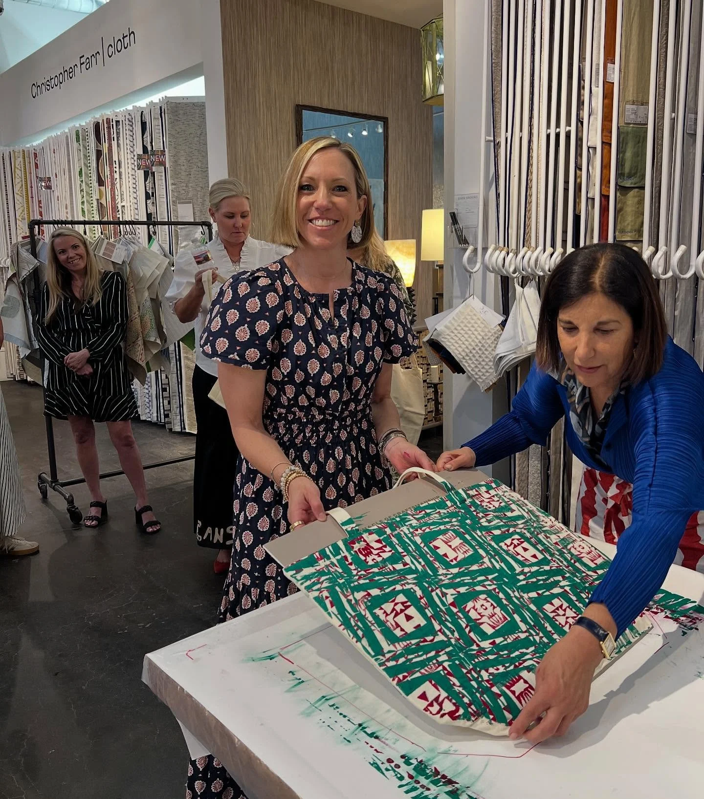 Behind the scenes of screen printed fabrics!