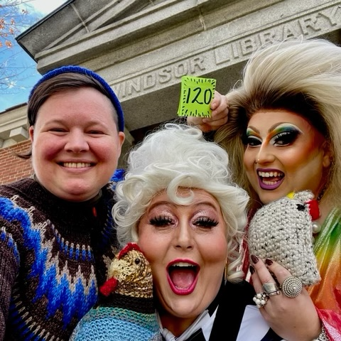 Knitting in Libraries: Very Last Library Party