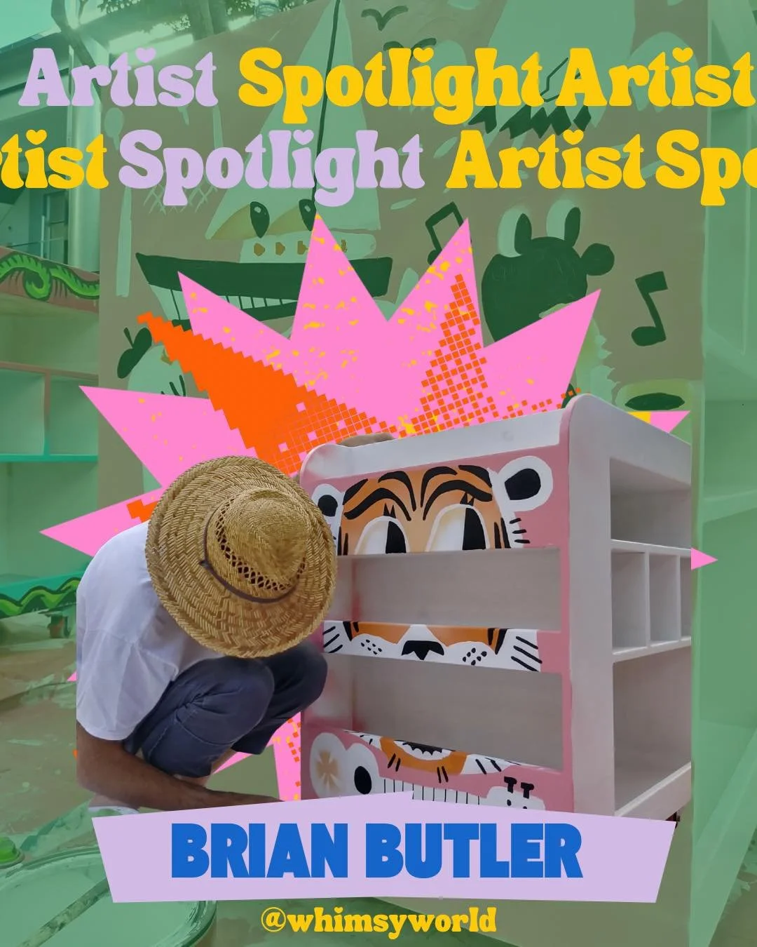 🎨 SUNDAY ARTIST SPOTLIGHT: BRIAN BUTLER @upperhandart 

From the archives 🌈✨

In collaboration with the Miami Design District, artist Brian Butler of Upper Hand Art joined Whimsy World for ICA Miami&rsquo;s Family Day, hand-painting a one-of-a-kind