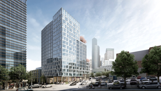 Proposed rendering for KODA Condominiums, located at 450 South Main Street, a 200+ unit project with estimated delivery in mid-2020. 