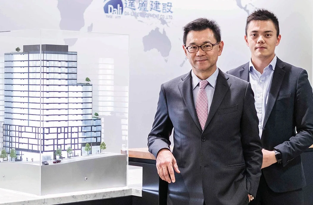 DA LI DEVELOPMENT USA: Chairman James Hsieh, left, and company Vice President Kevin Hsieh.