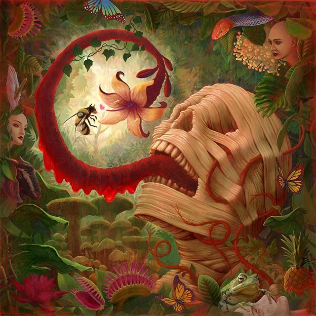 Last week I got the news that my album cover for Van Goat&rsquo;s record, &ldquo;Follow Me Under,&rdquo; was accepted into the society of illustrators annual competition for advertising. Thanks to @vangoatband for giving me the opportunity and having