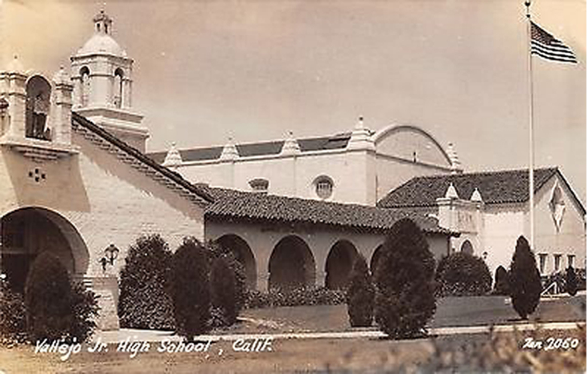 Vallejo Junior High School where I went to school in the 1960s. It was built in the 1920s and torn down in the 1970s.